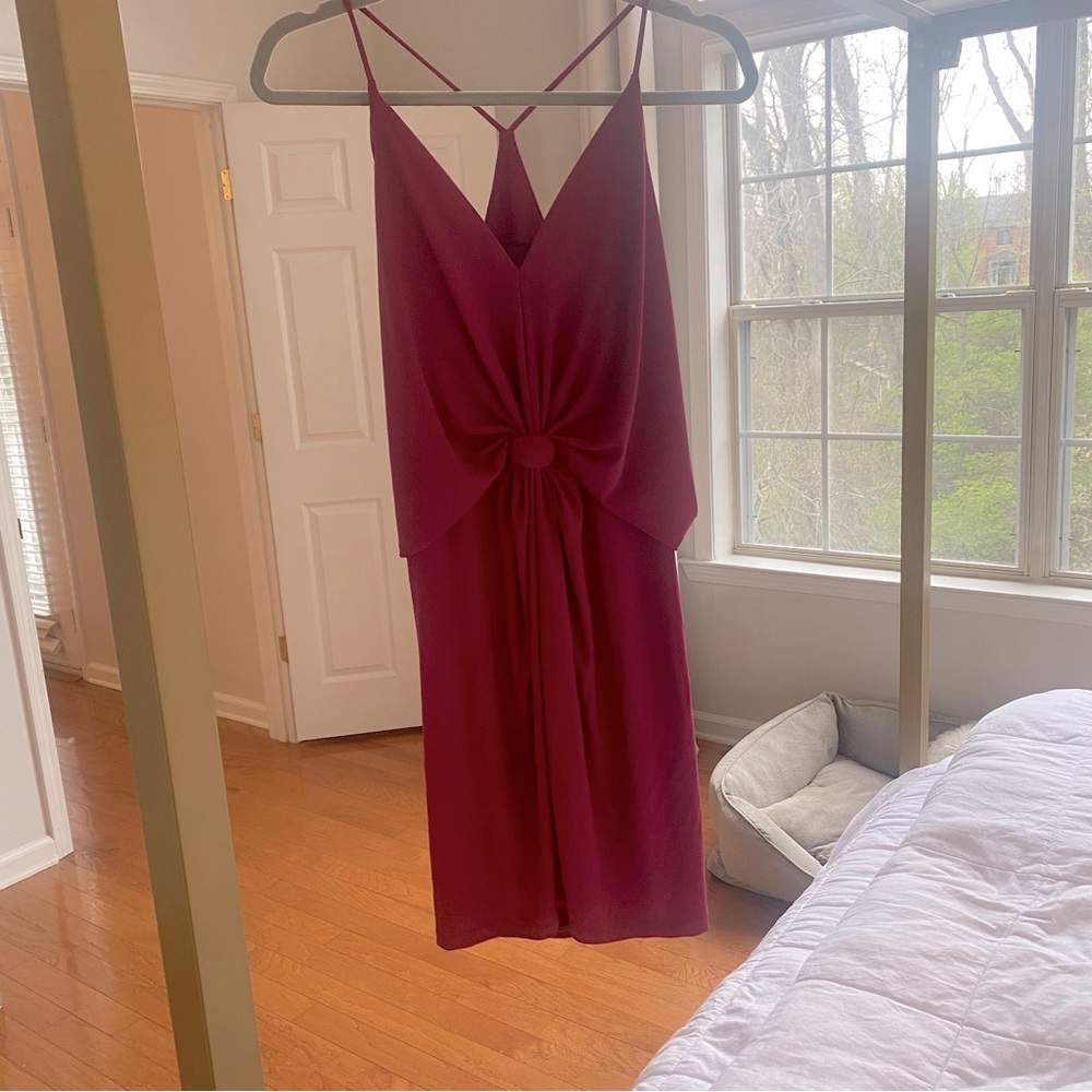 Lush Front Knot Mini Dress L